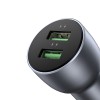 UGREEN Car Charger 2*USB-A Aluminum 3A 36W, Grey