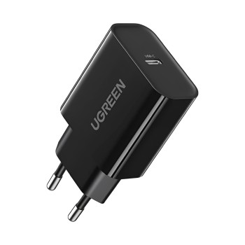 UGREEN Wall Charger Type-C PD3.0 20W EU CD137, Black