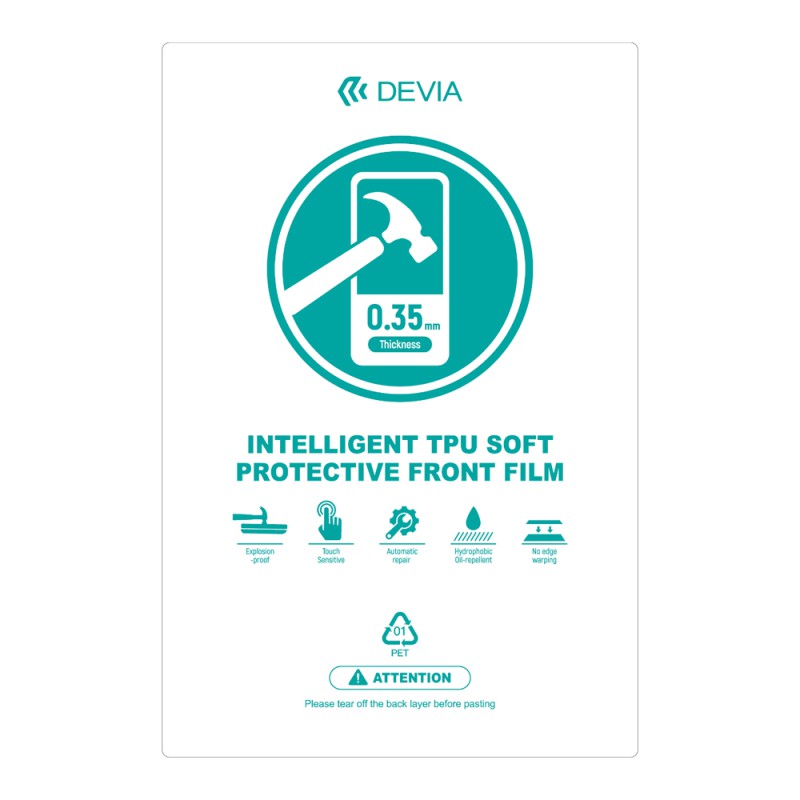 Devia Intelligent TPU Soft Protective Front Film (0.35mm) (20PCS)