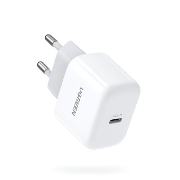 UGREEN Wall Charger Mini Type-C PD3.0 20W EU CD241, White