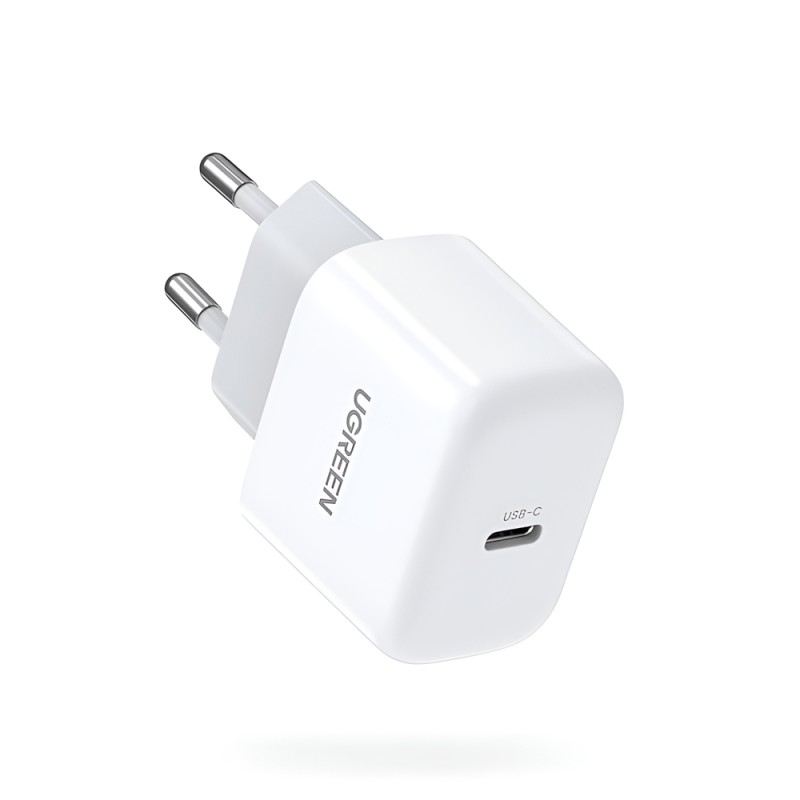 UGREEN Wall Charger Mini Type-C PD3.0 20W EU CD241, White