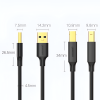 UGREEN Cable AM-BM Active USB 2.0 10M US122, Black