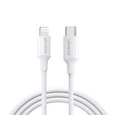 UGREEN Cable Type-C to Lightning MFI 3A 1M CD137, White