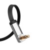 UGREEN Cable AUX 3.5mm to 3.5mm 90° 1M Flat AV119, Silver