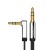 UGREEN Cable AUX 3.5mm to 3.5mm 90° 1M Flat AV119, Silver