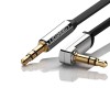 UGREEN Cable AUX 3.5mm to 3.5mm 90° 1M Flat AV119, Silver