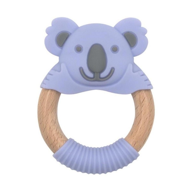 Bibipals Teething Ring Koala, Purple and Charcoal