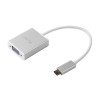 LMP USB-C to VGA Adapter USB-C 3.1 to VGA, Aluminium housing, White