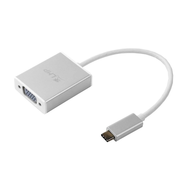 LMP USB-C to VGA Adapter USB-C 3.1 to VGA, Aluminium housing, White
