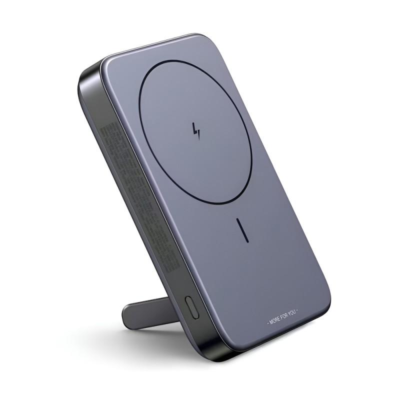 UGREEN Power Bank Foldable Kickstand Magnetic Wireless 10000mAh, 20W, Space Gray