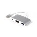 LMP USB-C(m) to VGA & USB3.0 & USB-C  charging Multiport Adapter