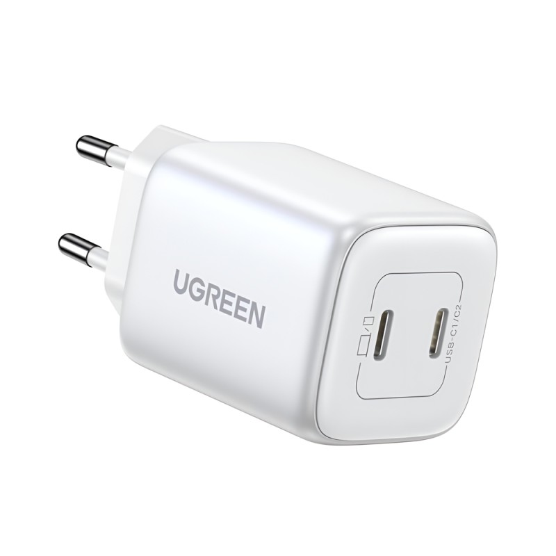 UGREEN Nexode GaN Charger 2*Type-C 45W CD294, White