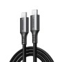 UGREEN Cable Type-C to Type-C 3A 60W 2M, Black Gray | US567