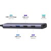UGREEN HUB 5in1 USB-C To 4K@30Hz HDMI + 2*USB-A 2.0 + 1*USB-A 3.0 PD 100W, Grey