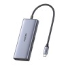 UGREEN HUB 7in1 Revodok Pro 107 Type-C to 2*USB-A 3.0 + 2*Type-C + HDMI+SD/TF 100W PD CM498, Space Gray