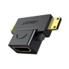 UGREEN Adapter Micro+Mini HDMI to HDMI 4K@30Hz HD129, Black
