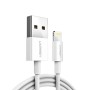 UGREEN Cable USB-A to Lightning MFI, 2M, Alu Case with Braided, White | US155