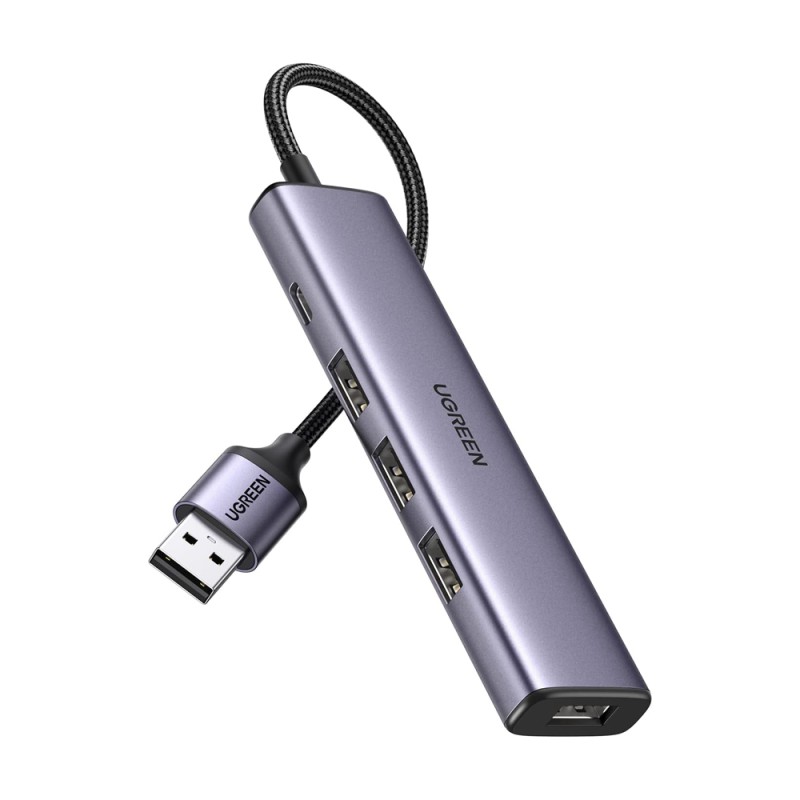 UGREEN HUB 4in1 USB 3.0 to 4*USB-A 3.0 CM473, Silver