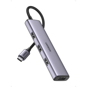 UGREEN HUB 4in1 Type-C 3.0 to 4*USB-A 3.0 | CM473, Silver