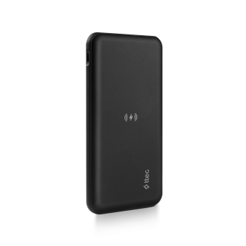 ttec Powerbank 10.000mAh Slim Pro W Wireless, Black