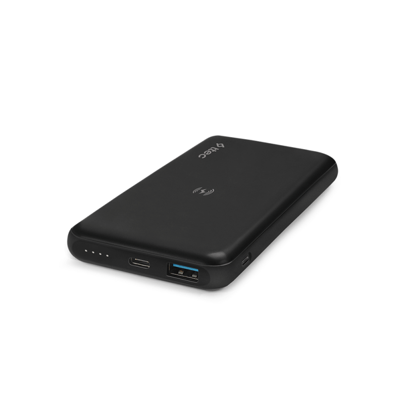 ttec Powerbank 10.000mAh Slim Pro W Wireless, Black