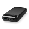 ttec Powerbank 20.000 mAh 20W PowerSlim LCD PD USB-C Input/Output, Black