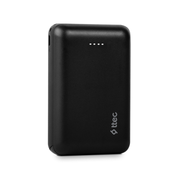 ttec Powerbank 10.000 mAh Duo ReCharger USB-C Input/Output, Black