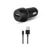 ttec Car Charger USB-A 2.1A with Micro-USB Cable, Black (Damaged Box)