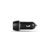 ttec Car Charger Duo 2*USB-A 3.1A with Lightning and Type-C Cable, Black
