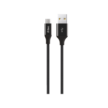 ttec Cable USB to Micro USB 2.4A (1.2m) Alumi, Black