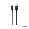 ttec Cable USB to Lightning 2.4A (2m) XL Alumi, Black ttec Cable USB to Lightning 2.4A (2m) XL Alumi, Black