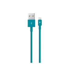 ttec Cable USB to Lightning 2.4A (1m), Turquoise