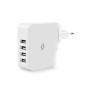 ttec Wall Charger 4*USB-A 5.1A 25W, White 