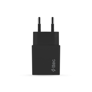 ttec Wall Charger with Cable USB to Lightning 2.4A (1.2m) Smart Travel, Black 