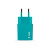 ttec Wall Charger with Cable USB to Micro USB 2.1A (1.2m) Smart Travel, Turquoise