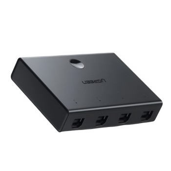 UGREEN Switch Box HUB KVM 2*USB TypeB to 4*USB TypeB, Cable 1.5M, Black