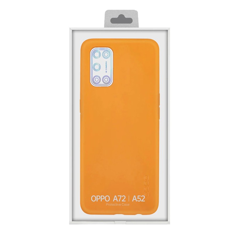 Oppo Case Liquid Silicone PC047 A72/A52 Cream Orange