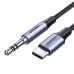 UGREEN Cable AUX Type-C to 3.5mm Male 1M AV143, Gray