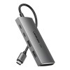 UGREEN HUB 4in1 Type-C 3.0 to 2*Type-C 3.2 + 2*USB 3.1 CM480, Silver
