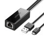 UGREEN Adapter for Chromecast Micro USB to Ethernet, Black