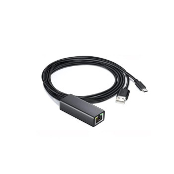 UGREEN Adapter for Chromecast Micro USB to Ethernet, Black