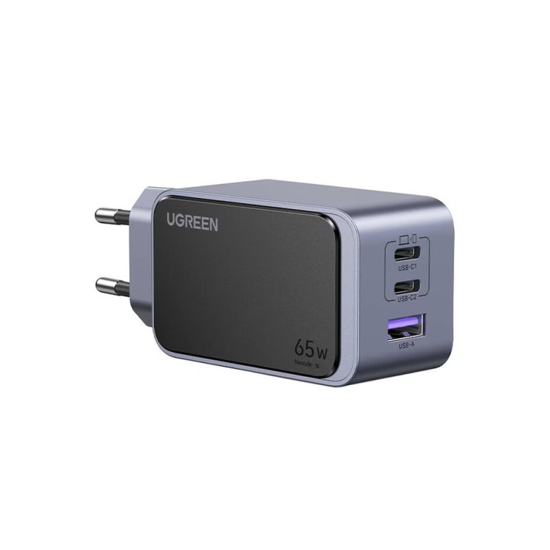 UGREEN Nexode GaN Air Mini Charger 2*Type-C+USB-A 65W X553, Black