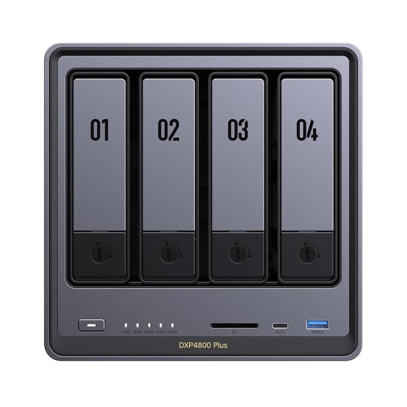 UGREEN Network Attached Storage DXP4800 Plus 4-Bay (Diskless) EU, Black