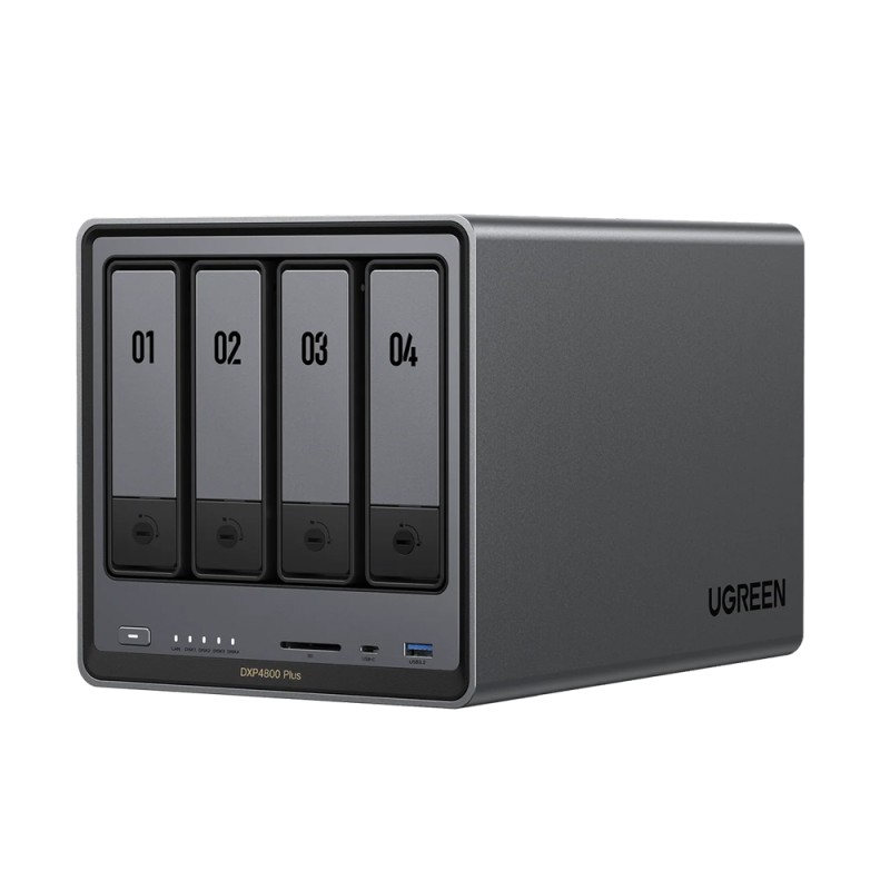 UGREEN Network Attached Storage DXP4800 Plus 4-Bay (Diskless) EU, Black