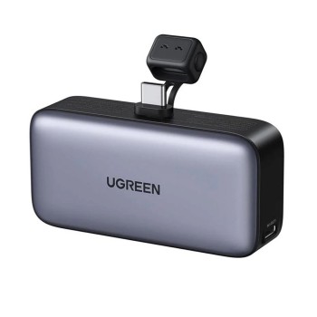 UGREEN Power Bank Mini with Foldable Stand 5000mAh, 22,5W, Grey