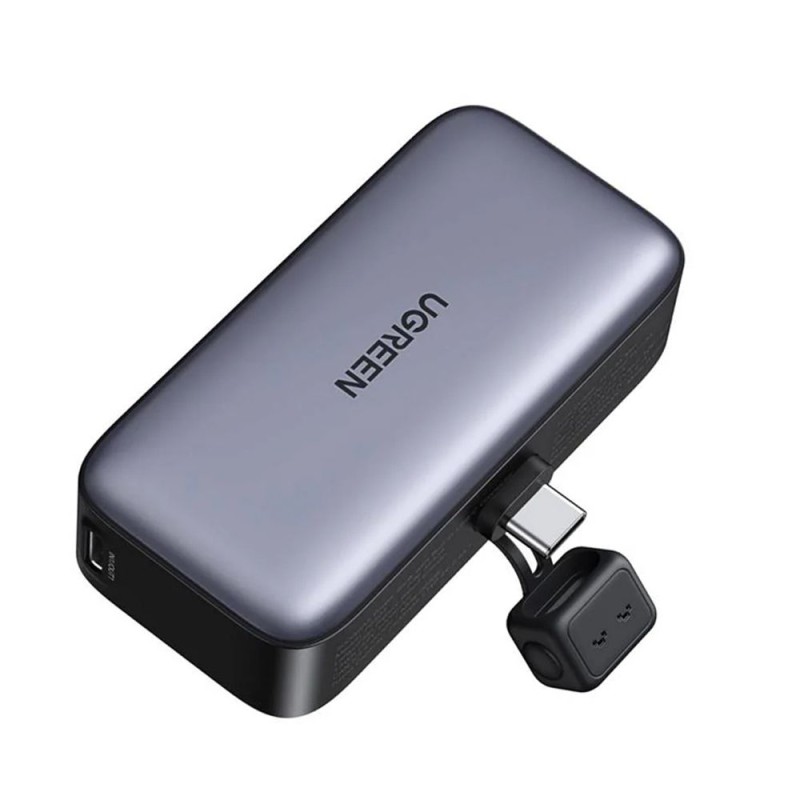 UGREEN Power Bank Mini with Foldable Stand 5000mAh, 22,5W, Grey