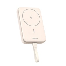 UGREEN Power Bank Mini Magnetic Wireless Qi 10000mAh, 20W  with cable Type-C, Beige