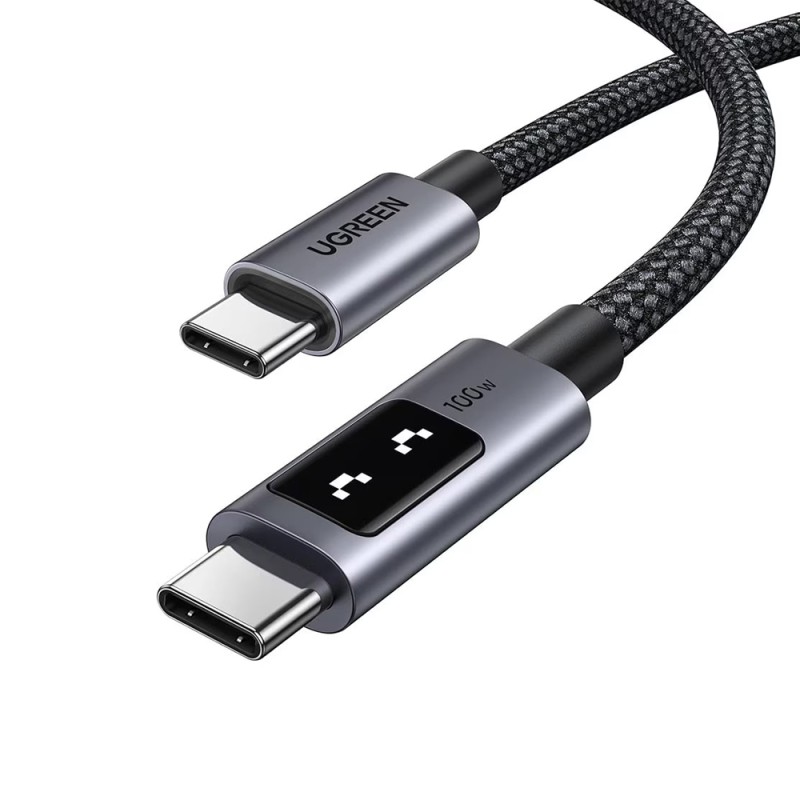UGREEN Cable Uno Series Type-C to Type-C Fast Charging 5A/100W, 2M, Black | L509