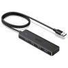 UGREEN HUB 4in1 USB 3.0 to 4*USB 3.0 1M CM219, Black