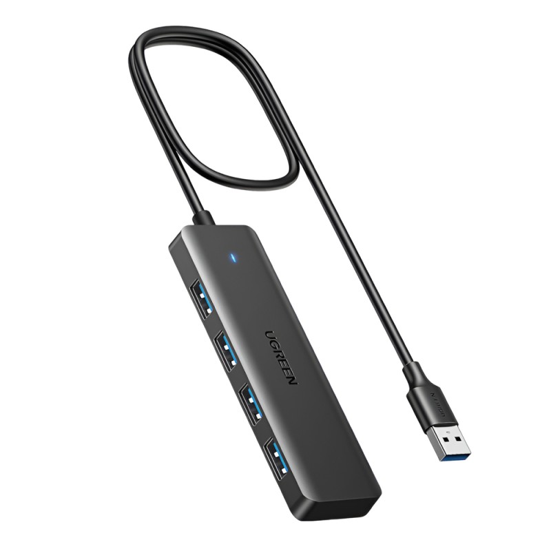 UGREEN HUB 4in1 USB 3.0 to 4*USB 3.0 1M CM219, Black